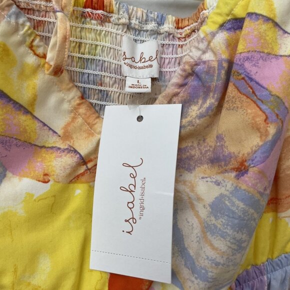 Ingrid & Isabel Women's Size Large Maternity Watercolor Floral Print Tank Top - Picture 4 of 13